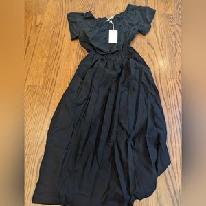 Women's short sleeve back cut out dress